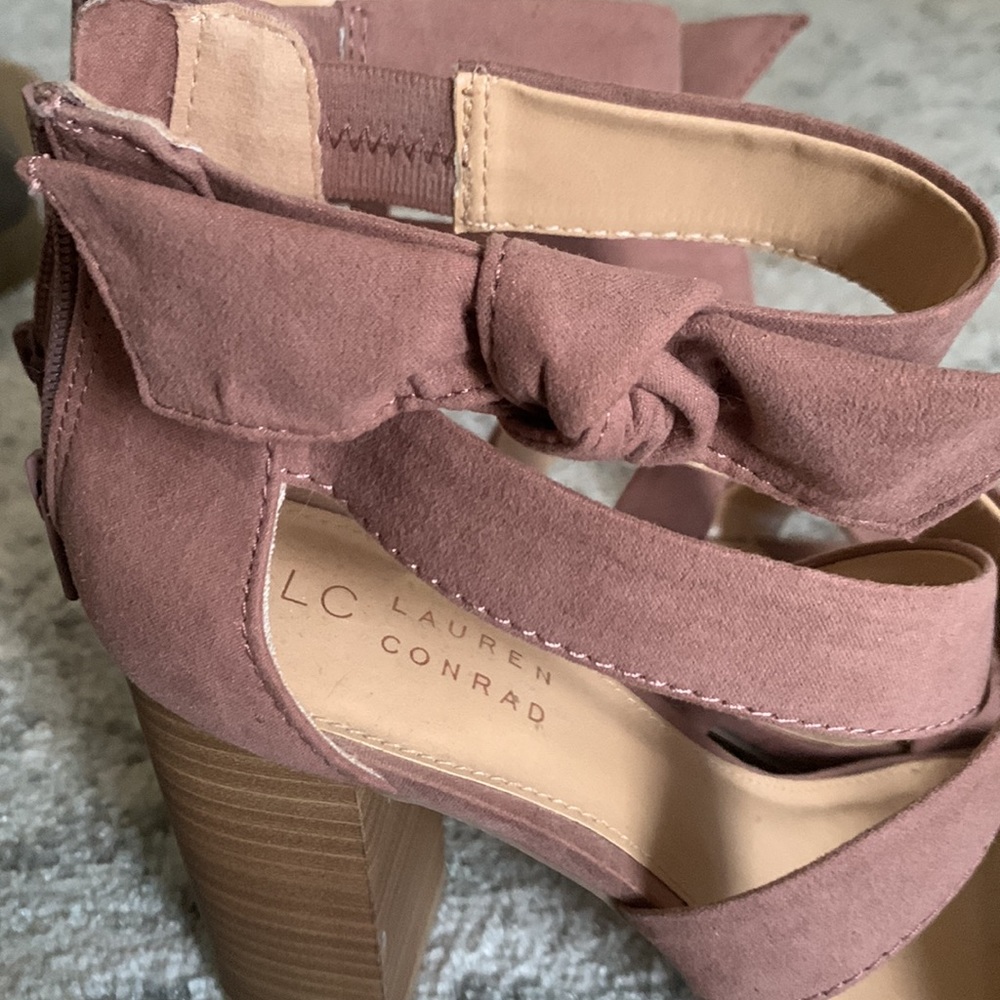 LC Lauren Conrad Pink Strappy Heels - Picture 6 of 6